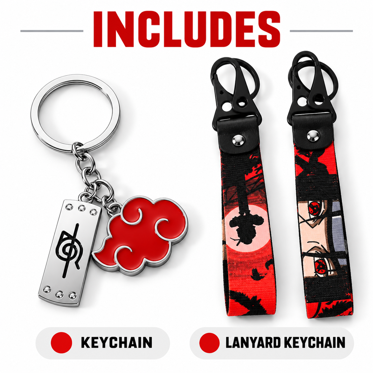 Llavero y collar Itachi