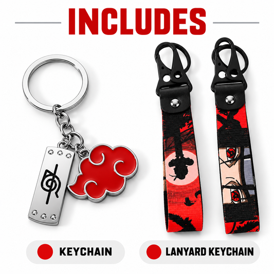 Llavero y collar Itachi